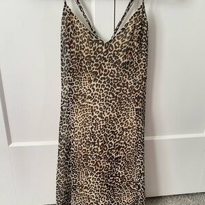 Urban Outfitters Leopard Print Slip Dress